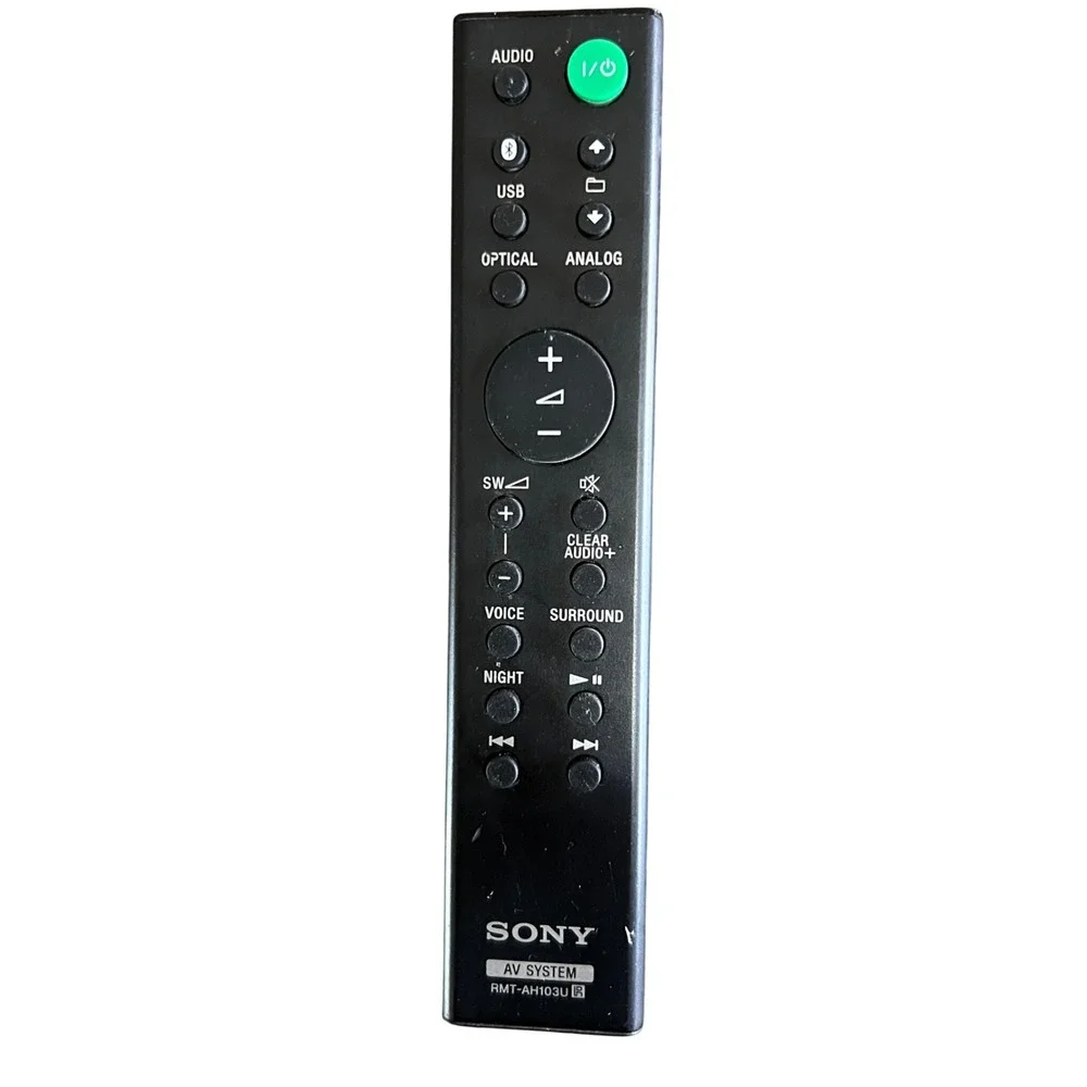 Sony AV System Remote RMT AH103U for Soundbar Home Theater Black